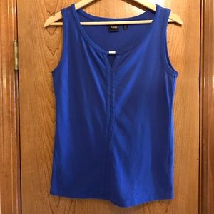 RAFAELA STUDIO blue sleeveless top